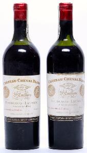 2 bts. Château Cheval Blanc, 1. Grand Cru Classé A 1937 Chateau bottled.