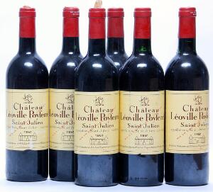 6 bts. Château Léoville Poyferré, Saint - Julien. 2. Cru Classé 1981 A-AB bn.