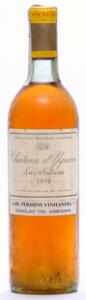 1 bt. Château dYquem, Sauternes. 1. Grand Cru Classé 1970 A-AB bn.