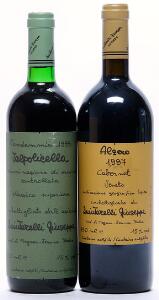 1 bt. Cabernet Franc Alzero Vino da Tavola, Quintarelli 1997 A-AB bn.  etc. Total 2 bts.