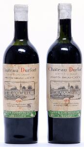 2 bts. Château Durfort Vivens, Margaux. 2. Cru Classé 1955 Bottled in DK. BC us.