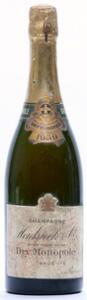 1 bt. Champagne Dry Monopole Brut, Heidsieck  Co 1959 AB ts.