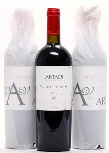 1 bt. Pagos Viejos, Artadi Rioja 2004 A-AB bn.  etc. Total 3 bts.