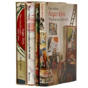 Asger Jorn - Guy Atkins Complete collection of Atkins major work on Jorn, incl. Jorn in Scandinavia. Cph 1930-1953. 4