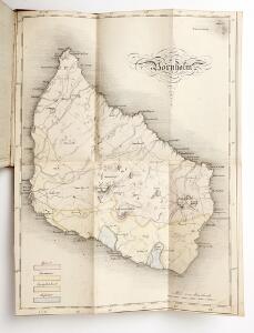 Bornholm [Rawert] Bornholm beskreven paa en Reise i Aaret 1815. Cph 1819. One map. Bound in cont. half calf.