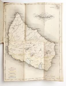 Bornholm [Rawert] Bornholm beskreven paa en Reise i Aaret 1815. Cph 1819. One map. Bound in cont. half calf.