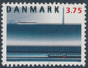 1997. 3,75 kr. variant SORT FARVE FORSKUDT MOD NORD.