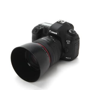 Canon kamera model Eos 5D Mark III med Canon 85mm objektiv