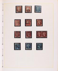 England. 1840-1992. Samling i 3 album med bl.a. One Penny black og meget andet. Se fotoudsnit