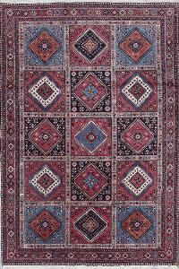 Yalameh tæppe, Klassisk design i form af kasetter med hagemedaljoner. Ca. år 2000. 301 x 207.