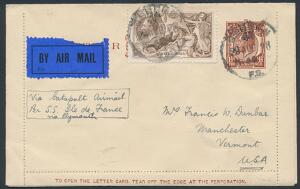 England. 1928. KATAPULT flyvning, sendt til USA.