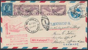 USA. 1930. KATAPULT brev, sendt til Tyskland.