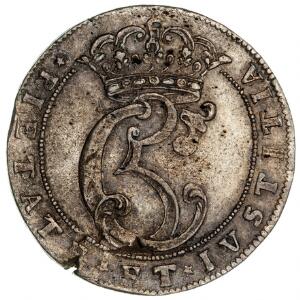Christian V, 4 mark  krone 16721, Aagaard T4, H 67A