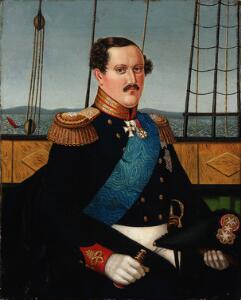 Dansk maler, 19. årh. Portræt af prins Frederik VII af Danmark. 45 x 36. U.r.