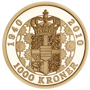 1000 kr 2010 - Margrethe II 70-års fødselsdag, Sieg 34 - proof