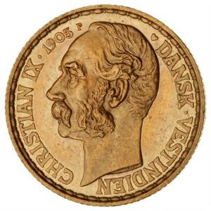 Dansk Vestindien, 4 daler  20 francs 1905, H 30