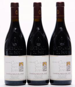 12 bts. Chateauneuf-du-Pape, Clos Saint Jean 2009 A hfin. Oc.