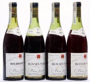 3 bts. Bonnes-Mares Grand Cru, Pierre Ponnelle 1961  etc. Total 4 bts.