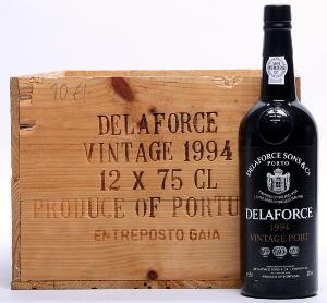 11 bts. Delaforce Vintage Port 1994 A-AB bn. Owc.