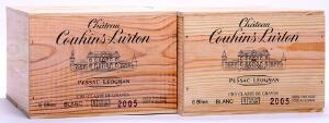 12 bts. Château Couhins-Lurton Blanc, Pessac-Léognan 2005 A hfin. Owc.