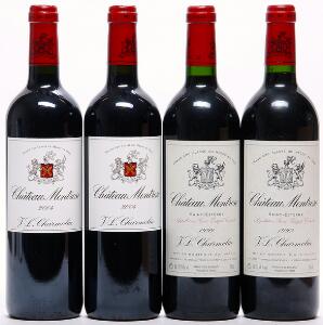 2 bts. Château Montrose, Saint - Estephe. 2. Cru Classé 1999 A hfin.  etc. Total 4 bts.