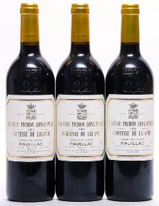 2 bts. Château Pichon Longueville Comtesse, Pauillac. 2. Cru Classé 1998 A hfin.  etc. Total 3 bts.