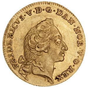 Frederik V, kurantdukat  12 mark 1759 WVH, H 22C, S 1, Sieg 21.3, F 269