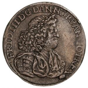 Frederik III, 4 mark  krone 1666, H 105A, Aagaard 96, buklet