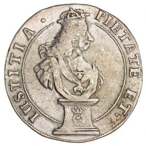 Christian V, 4 mark  krone 1680 Piedestalkrone, H 78