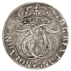 Christian V, 4 mark  krone 1691, H 90A