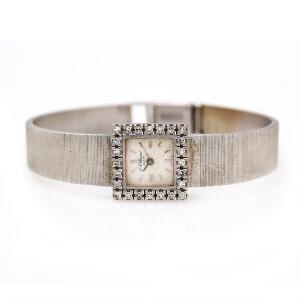 Chopard Diamantarmbåndsur af 18 kt. hvidguld. Mekanisk værk med manuelt optræk.  1960-70erne.