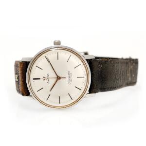 Omega Herrearmbåndsur af stål. Model Seamaster De Ville. Mekanisk værk med manuelt optræk. 1960erne.