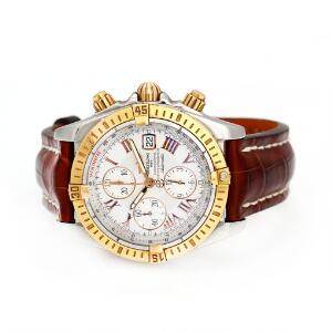 Breitling Herrearmbåndsur af guld og stål. Model Chronomat Evolution. Chronometer certificeret automatisk kronografværk med dato. Ca. 2010.