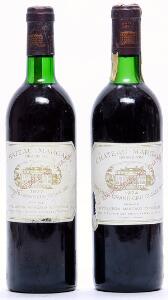 1 bt. Château Margaux, Margaux. 1. Cru Classé 1974 AB ts.  etc. Total 2 bts.