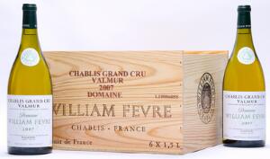 6 bts. Mg. Chablis Grand Cru Valmur, William Fevre 2007 A hfin. Owc.
