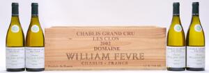 10 bts. Chablis Grand Cru Les Clos, William Fevre 2002 A hfin. Owc.