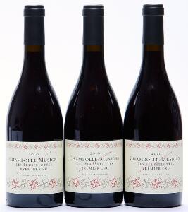 6 bts. Chambolle Musigny 1. Cru Les Feusselottes, Pascal Marchand 2010 A hfin. Oc.