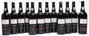 1 bt. Quinta do Noval Vintage Port 2000 A hfin.  etc. Total 12 bts.