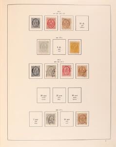 Island. 1873-1992. Ældre samling i Stender-album med et par skillingsmærker, Chr.X miniark 1937 og andre mellemgode udgaver