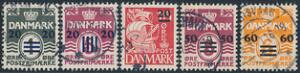 1940. Provisorier. 1.Oplag. Komplet sæt, stemplet. AFA 3100