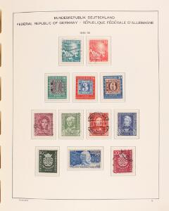 Bund. 1949-2008. Samling i 4 flotte album med kassetter høj nypris med alle gode tidlige sæt. AFA ca. 40000. Se fotoudsnit