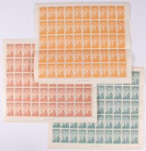 1934. Ny Luftpost. 10, 15 og 20 øre, i postfriske HELARK.