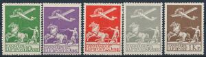 1925-1929. Gl. luftpost. Komplet sæt, postfrisk. AFA 6300