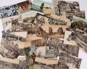 Kina m.v. Ca. 1900-25. Spændende parti postkort på ca. 200 stk. ubrugte med motiver fra Kina, Thailand, Hong kong, Indien og Vietnam m.m. Se fotos