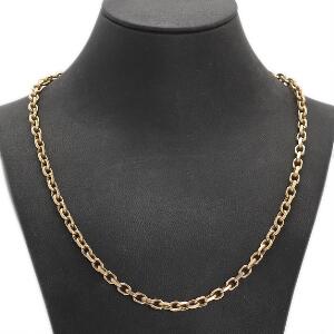 Halskæde af 8 kt. guld. L. ca. 54 cm. Vægt 53,5 gr.