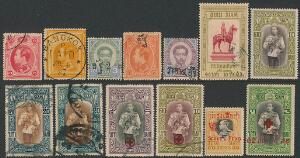 Thailand Siam. 1883-1982. Collection in a album including better stampssets.