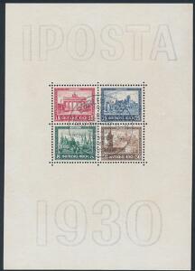 1930. IPOSTA. Very fine used block. Michel EURO 2000