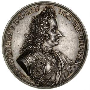 Freden i Ratzeburg, 1693, Meybusch, Ag, 48 mm, 61 g, G 173 - smuk patina