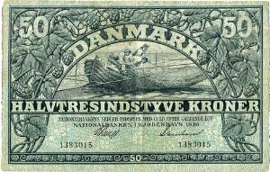 50 kr 1930, nr. 1383015, V. Lange  Svendsen, Sieg 107, DOP 120, Pick 27