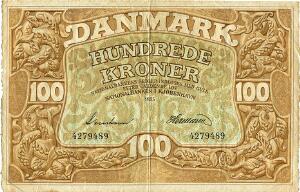 100 kr 1935, nr. 4279489, Svendsen  Hermann, Sieg 110, DOP 121, Pick 28